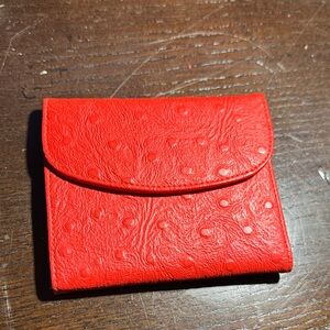 Avon Red Textured Wallet